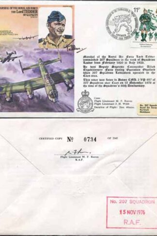 HA12d The Lord Tedder of Glenguin Signed by Tedder (Son of) (B)