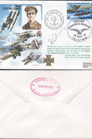 HA27b Major J.T.B. McCudden Pilot Signed