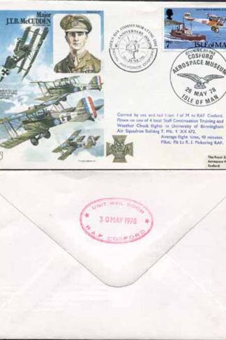 HA27a Major J.T.B. McCudden Standard Cover