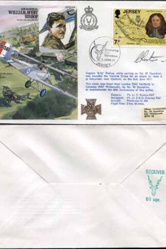 HA18b Air Marshal William Avery Bishop Pilot Signed (A)