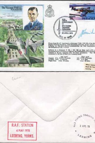 HA25b The Viscount of Portal of Hungerford Pilot Signed (A)