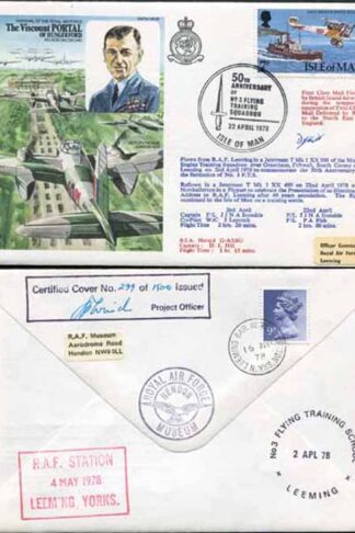 HA25b The Viscount of Portal of Hungerford Pilot Signed
