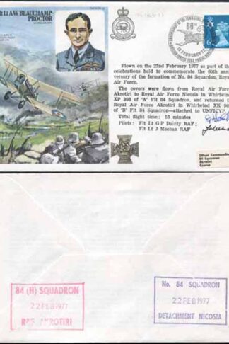 HA13b Flt Lt A.W. Beauchamp Proctor Both Pilots Signed