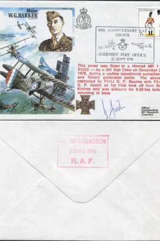 HA35b Major W.G. Barker Signed by the Nimrod 1st Pilot