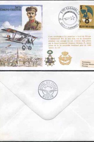 C55a 2nd Lt Edmond Thieffry 6.50 Standard Cover