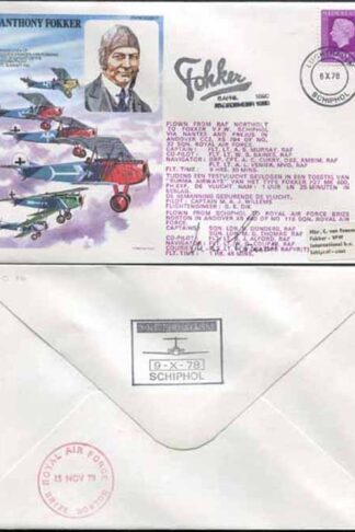 HASP4b Anthony Fokker Pilot Signed
