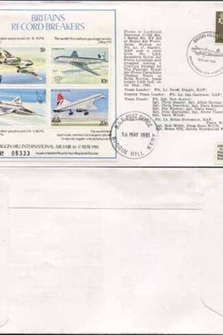C86a Biggin Hill Int Air Tat Britains Record Breakers MS1 Standard Cover