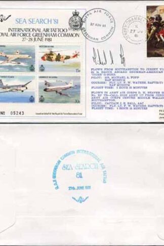 C88b Sea Search 81 Int Air Tat RAF Greenham Common Pilot Signed