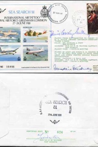 C88c Sea Search 81 Int Air Tat RAF Greenham Common Signed Steedman and Milling