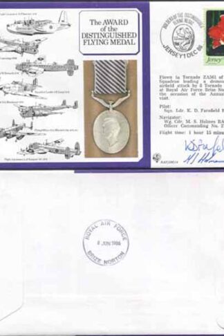 DM14a Award of the Distinguished Flying Medal Signed by Pilot and Navigator (B)