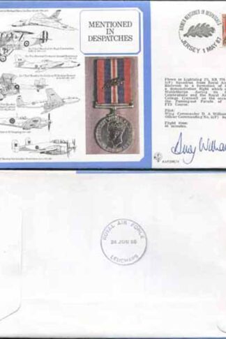 DM16a Mention in Despatches Signed by Wing Commander D.A. Williams (A)