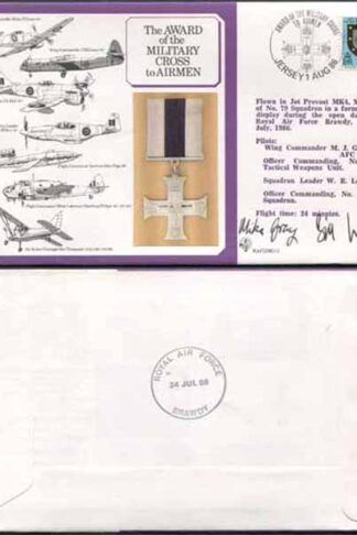DM12a Award of the Military Cross to Airmen 11p Jersey Crew Signed (A)