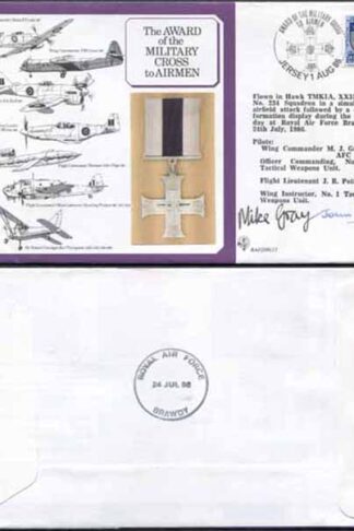 DM12bB Award of the Military Cross to Airmen 10p Jersey Crew Signed