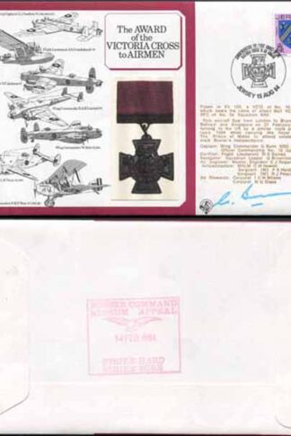 DM3a Award of the Victoria Cross to Airmen 12p Jersey Signed by G. Bunn (A)
