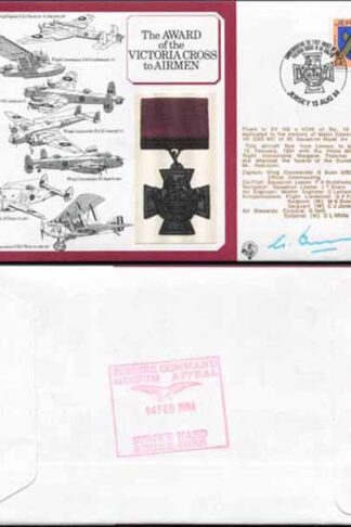 DM3b Award of the Victoria Cross to Airmen 15p Jersey Signed by G. Bunn