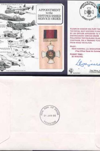 DM4a APPT to the Distinguished Service Order 11p Jersey Signed L E Middleton (A)