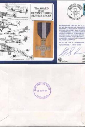 DM5a Award of the Distinguished Service Cross Signed by H.J. Lomas (A)