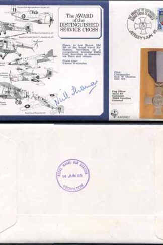 DM5b Award of the Distinguished Service Cross Signed by Neil W. Thomas