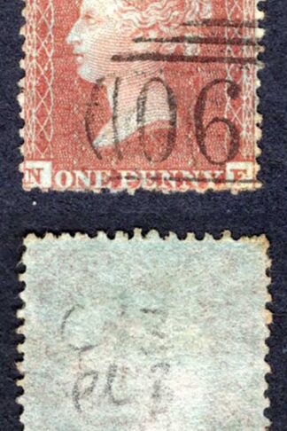Penny Star (NF) C3 Plate 3 (Corner Crease) SUPERB Used Cat 150 pounds