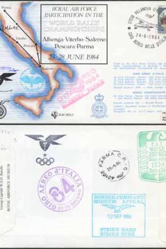 RD2a RAF Participation in World Rally Championships Signed by Wooldridge and Ad
