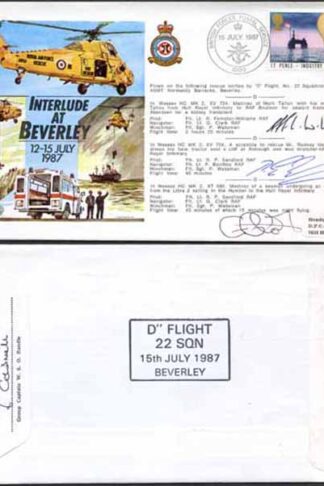 RD11a Interlude at Beverly 12-15 July 1987 Signed by All 3 Crew Members (A)
