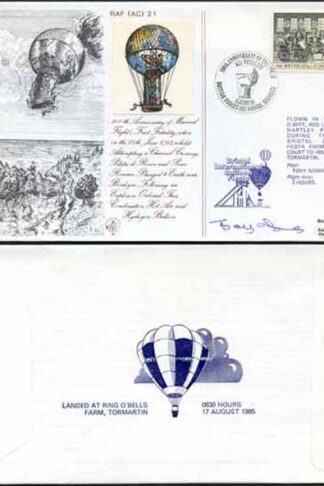 AC21a 200th Ann of 1st Air Fatality Signed by Tony Jones