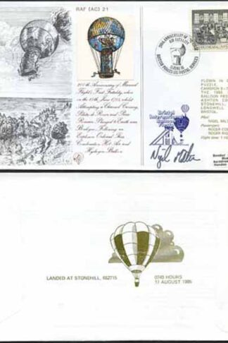 AC21d 200th Ann of 1st Air Fatality Signed by Nigel Milton