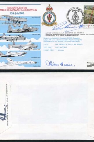 AC23c Formation of the Bomber Command Association Signed by Bennet and Harris (