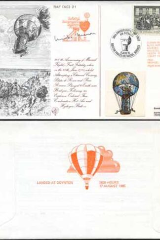 AC21c 200th Ann of 1st Air Fatality Signed by Mike Moore (A)