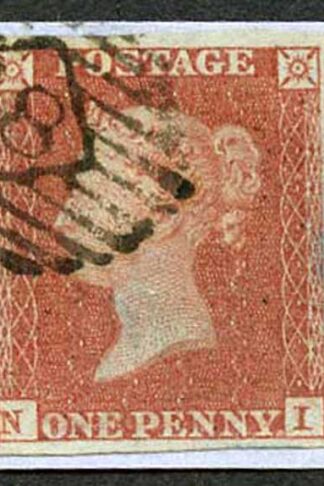 1841 Penny Red (NI) Fine Four Margins