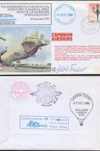 FF8c 70th Ann Formation of Worlds 1st Commercial Airline by Adolf Fisher (A)