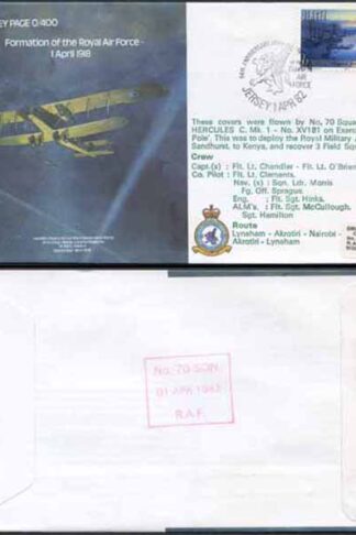 B4a Formation of the RAF 1 April 1918 Standard Cover