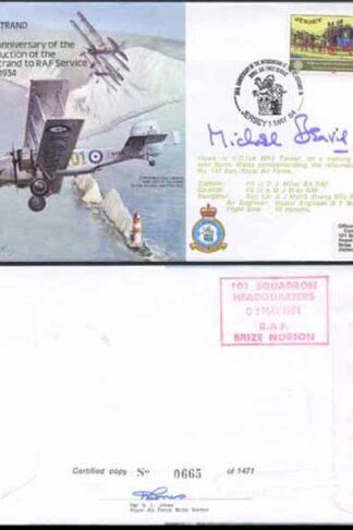 B20c 50th Ann Intro of Overstand to RAF Service Signed by Sir N. Beavis (C)
