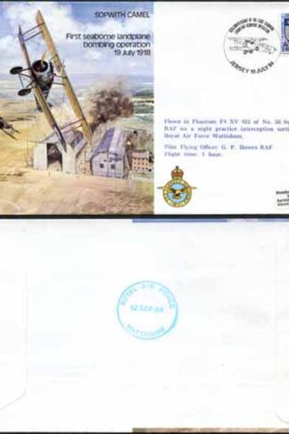 B7bB First Seaborne Landplane Bombing Operation Blue Print Standard Cover