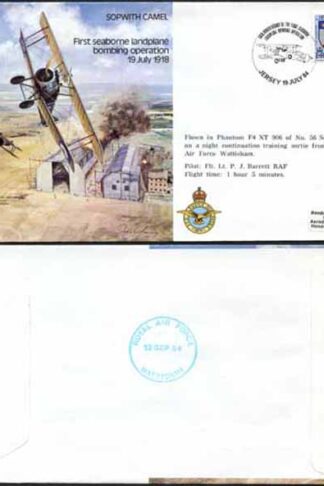 B7c First Seabourne Landplane Bombing Operation Black Print Standard Cover