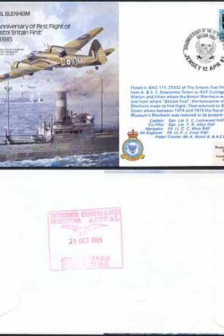 B23a 50th Ann 1st Flight of the Bristol Britain First Standard Cover