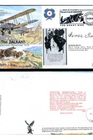 GW60c The Balkans-The Battle of Monastir Signed by George Smith