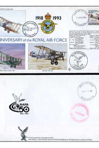 RAF(75)1a 75th Ann of the RAF No.216 Squadron Standard Cover
