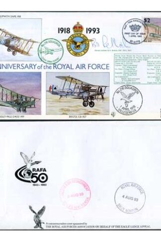 RAF(75)1c 75th Ann of the RAF No.216 Squadron Signed by B.D. Sellick