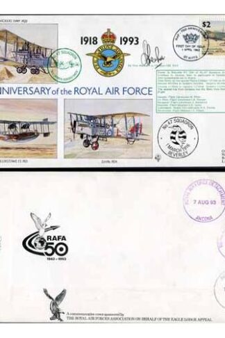 RAF(75)2c 75th Ann of the RAF No.47 Squadron Signed by A.V.M. J.A Cheshire
