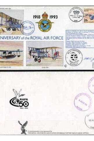 RAF(75)2b 75th Ann of the RAF No.47 Squadron Pilot Signed