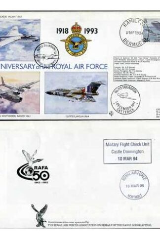 RAF(75)21a 75th Ann of the RAF No.60 Squadron Standard Cover (D)