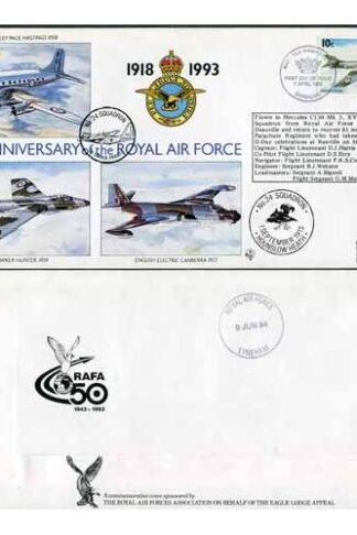RAF(75)21a 75th Ann of the RAF No.60 Squadron Standard Cover (B)