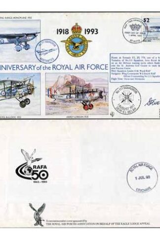 RAF(75)7b 75th Ann of the RAF No.111 Squadron Pilot Signed