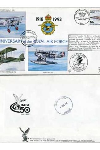 RAF(75)5a 75th Ann of the RAF No.11 Squadron Standard Cover