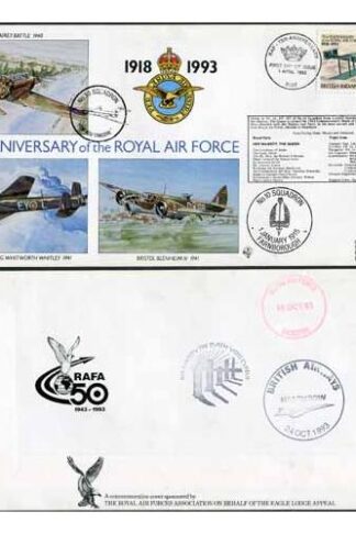 RAF(75)13a 75th Ann of the RAF No.10 Squadron Standard Cover