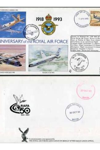 RAF(75)27a 75th Ann of RAF No.51 Squadron Standard Cover