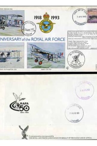 RAF(75)4a 75th Ann of RAF No.70 Squadron Standard Cover