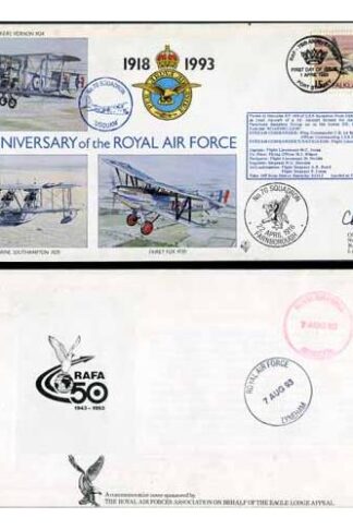 RAF(75)4b 75th Ann of RAF No.70 Squadron Pilot Signed