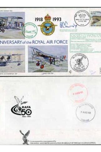RAF(75)4c 75th Ann of RAF No.70 Squadron Signed by Air Commodore A.C. Curry (A)